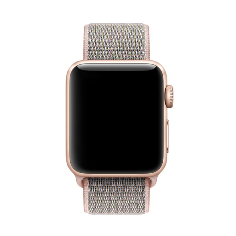 For Apple Watch 42mm / 41mm / 40mm / 38mm Simple Fashion Nylon Watch Band with Magic Stick(Pink) by buy2fix