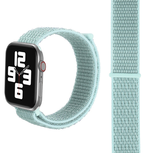 For Apple Watch 42mm / 41mm / 40mm / 38mm Simple Fashion Nylon Watch Band with Magic Stick(Grey Green) by buy2fix
