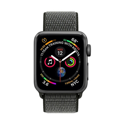 For Apple Watch 42mm / 41mm / 40mm / 38mm Simple Fashion Nylon Watch Band with Magic Stick(Grey) by buy2fix