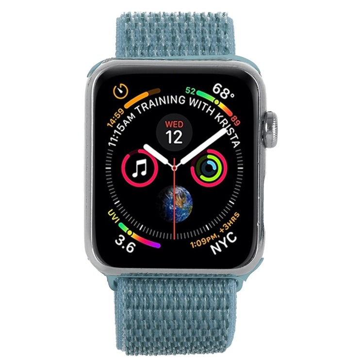 For Apple Watch 42mm / 41mm / 40mm / 38mm Simple Fashion Nylon Watch Band with Magic Stick(Lime Green) by buy2fix