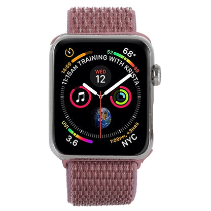 For Apple Watch 42mm / 41mm / 40mm / 38mm Simple Fashion Nylon Watch Band with Magic Stick(Purple) by buy2fix
