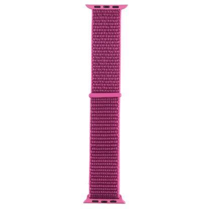 For Apple Watch 42mm / 41mm / 40mm / 38mm Simple Fashion Nylon Watch Band with Magic Stick(Red Purple) by buy2fix