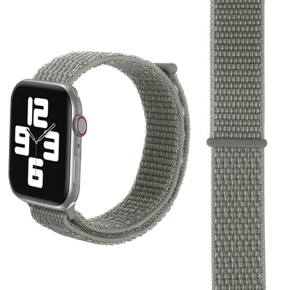 For Apple Watch 42mm / 41mm / 40mm / 38mm Simple Fashion Nylon Watch Band with Magic Stick(Silver Grey) by buy2fix