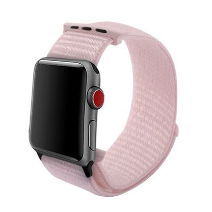For Apple Watch 42mm / 41mm / 40mm / 38mm Simple Fashion Nylon Watch Band with Magic Stick(Pearl White) by buy2fix