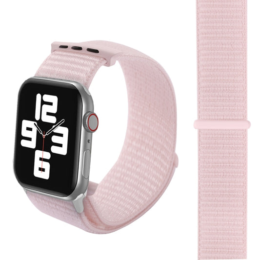 For Apple Watch 42mm / 41mm / 40mm / 38mm Simple Fashion Nylon Watch Band with Magic Stick(Pearl White) by buy2fix