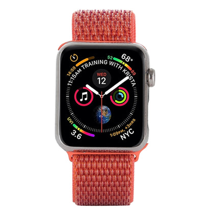For Apple Watch 42mm / 41mm / 40mm / 38mm Simple Fashion Nylon Watch Band with Magic Stick(Apricot) by buy2fix