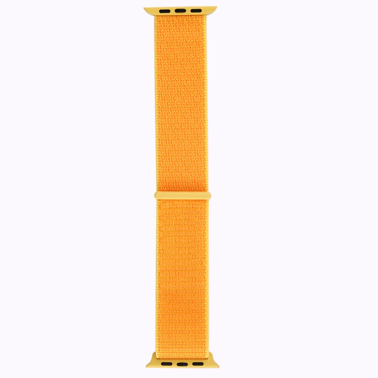 For Apple Watch 42mm / 41mm / 40mm / 38mm Simple Fashion Nylon Watch Band with Magic Stick(Yellow) by buy2fix