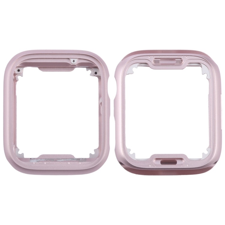 For Apple Watch Series 9 41mm Aluminum Alloy Middle Frame Bezel Plate (Pink) by buy2fix