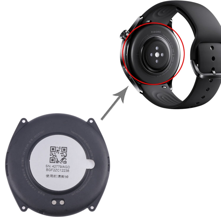 For Xiaomi Watch S2 46mm Original Rear Housing Cover by buy2fix