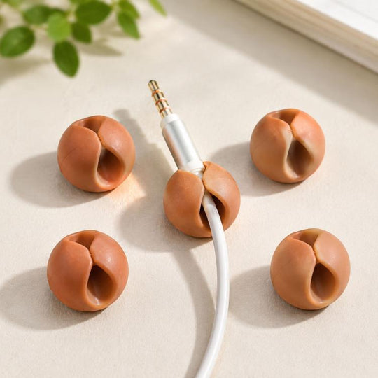 5pcs Single Cable Clips, Cable Management System and Cord Organizer Solution, Random Color Delivery