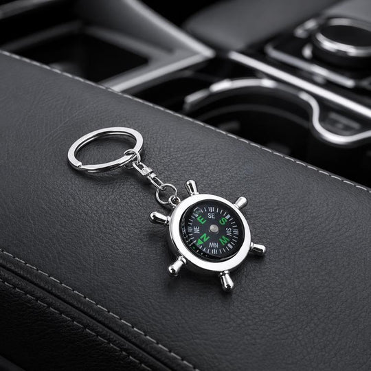 Creative Rudder Compass Style Keychain