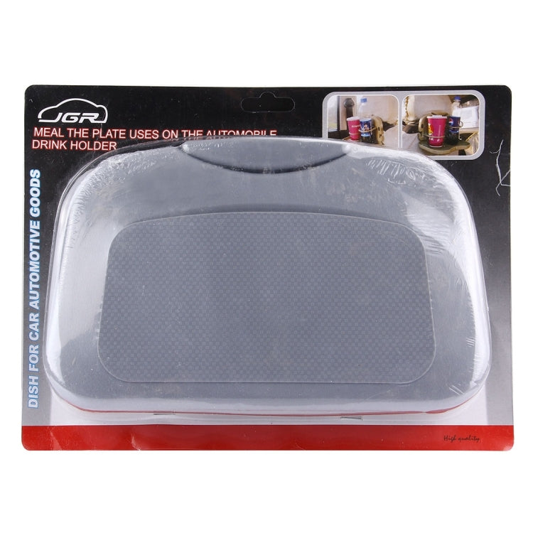 Folding Car Auto Back Seat Table Drink Food Cup Tray Holder Stand Desk (Grey) by buy2fix