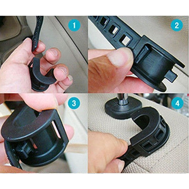 Folding Car Auto Back Seat Table Drink Food Cup Tray Holder Stand Desk (Grey) by buy2fix