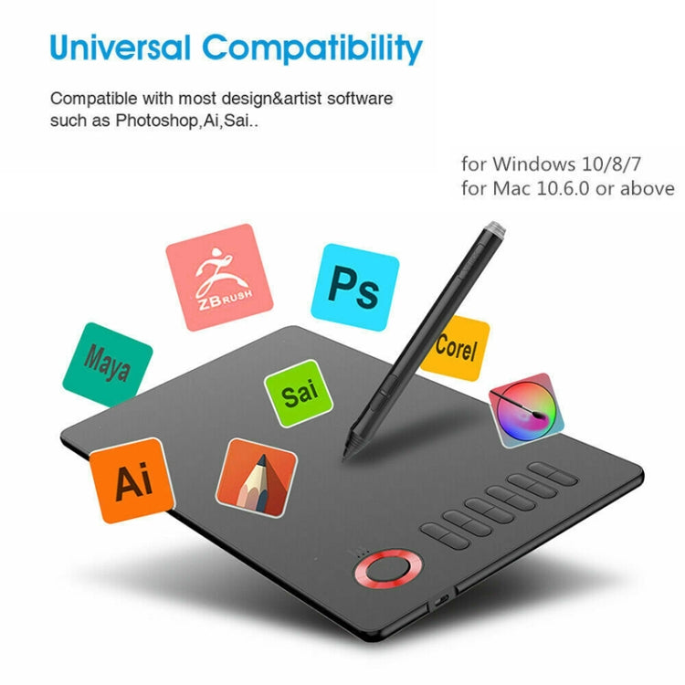 VEIKK A15 10x6 inch 5080 LPI Smart Touch Electronic Graphic Tablet, with Type-C Interface(Gold) -  by VEIKK | Online Shopping UK | buy2fix