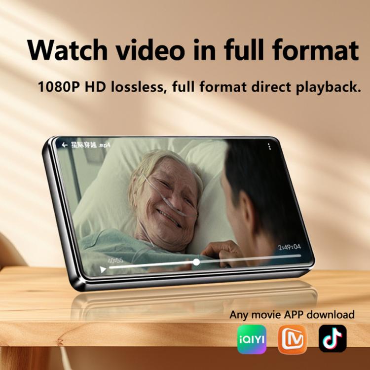 UNIWA MP004 4.0 inch IPS Screen Android 14 AI Smart Music Player Mini Tablet PC 4GB+64GB (Black) - MP4 Player by UNIWA | Online Shopping UK | buy2fix