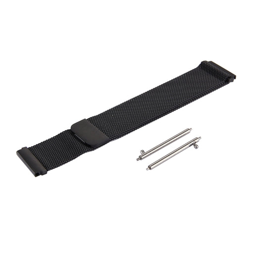 For Samsung Gear S3 Classic Milanese Loop Magnetic Stainless Steel Watchband(Black) - Watch Bands by buy2fix | Online Shopping UK | buy2fix