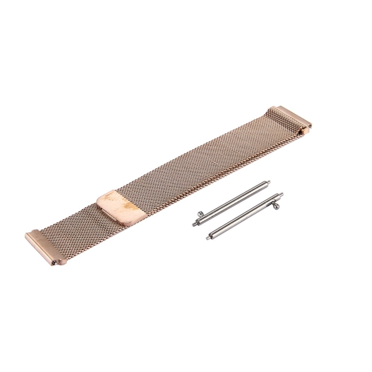 For Samsung Gear S3 Classic Milanese Loop Magnetic Stainless Steel Watchband(Rose Gold) - Watch Bands by buy2fix | Online Shopping UK | buy2fix