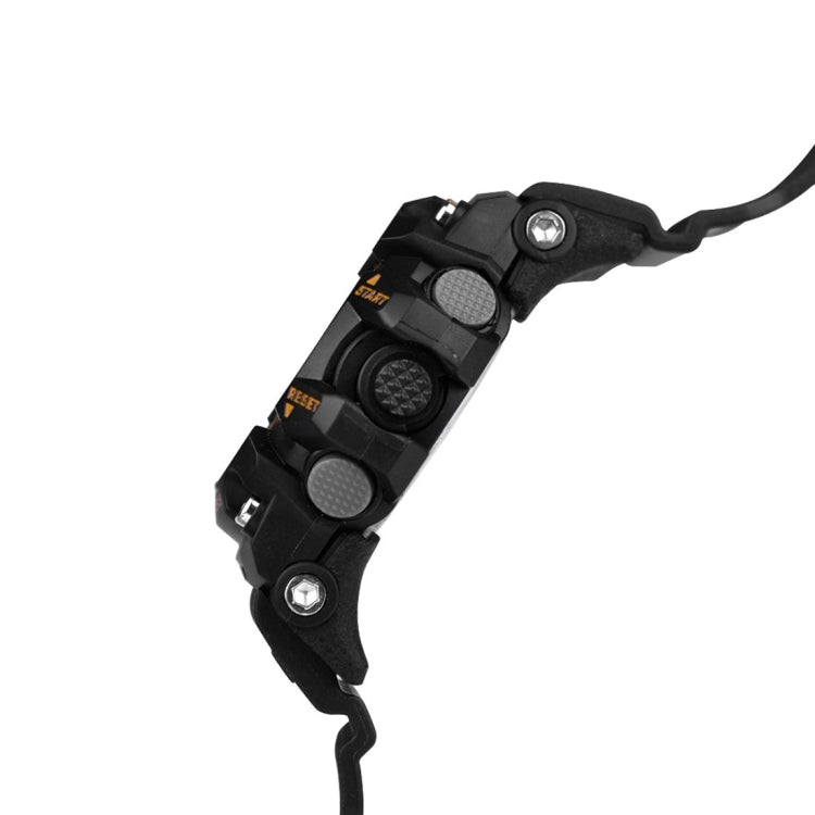 EX16 1.12 Inch FSTN LCD Full Angle Screen Display Sport Smart Watch, IP67 Waterproof, Support Pedometer / Stopwatch / Alarm / Notification Remind / Call Notify / Camera Remote Control / Calories Burned, Compatible with Android and iOS Phones(Gold) by buy2fix