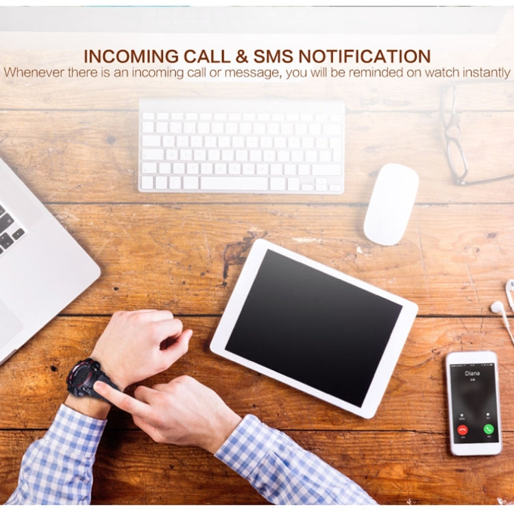 EX16 1.12 Inch FSTN LCD Full Angle Screen Display Sport Smart Watch, IP67 Waterproof, Support Pedometer / Stopwatch / Alarm / Notification Remind / Call Notify / Camera Remote Control / Calories Burned, Compatible with Android and iOS Phones(Blue) by buy2fix