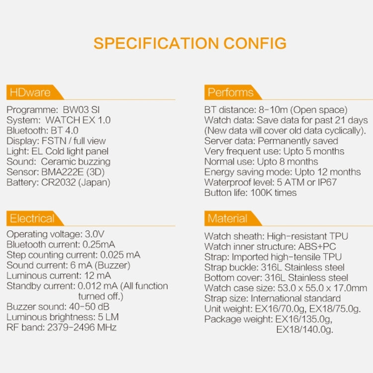 EX16 1.12 Inch FSTN LCD Full Angle Screen Display Sport Smart Watch, IP67 Waterproof, Support Pedometer / Stopwatch / Alarm / Notification Remind / Call Notify / Camera Remote Control / Calories Burned, Compatible with Android and iOS Phones(Blue) by buy2fix