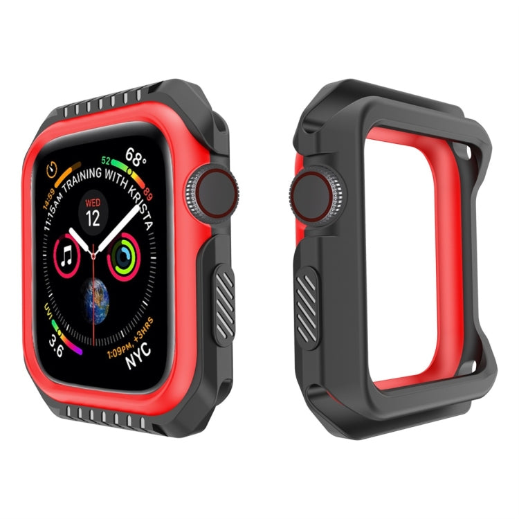 Smart Watch Shockproof Two Color Protective Case For Apple Watch Series 3 / 2 / 1 38mm(Black Red) by buy2fix