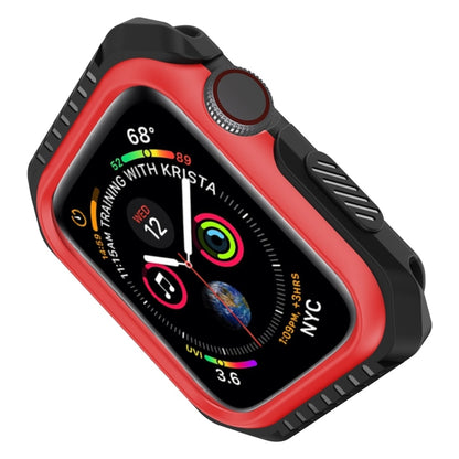 Smart Watch Shockproof Two Color Protective Case For Apple Watch Series 3 / 2 / 1 38mm(Black Red) by buy2fix