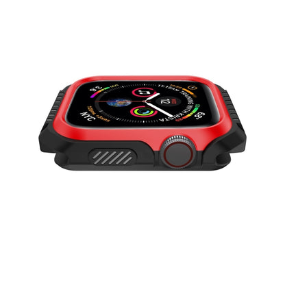 Smart Watch Shockproof Two Color Protective Case For Apple Watch Series 3 / 2 / 1 38mm(Black Red) by buy2fix