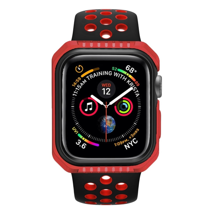 Smart Watch Shockproof Two Color Protective Case For Apple Watch Series 3 / 2 / 1 38mm(Red Black) by buy2fix