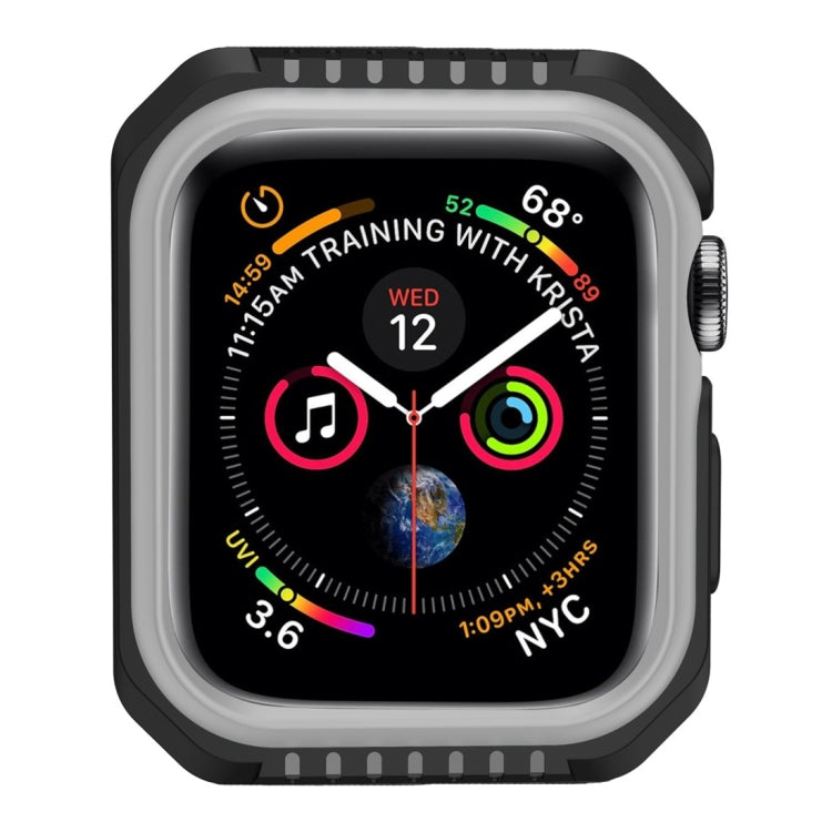 Smart Watch Shockproof Two Color Protective Case For Apple Watch Series 3 / 2 / 1 42mm(Black Grey) by buy2fix