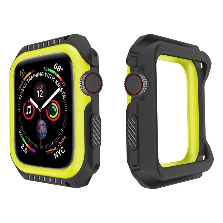 Smart Watch Shockproof Two Color Protective Case For Apple Watch Series 3 / 2 / 1 42mm(Black Yellow) by buy2fix