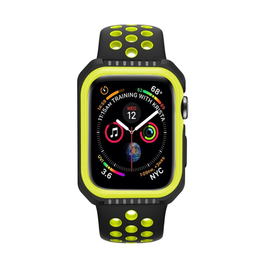 Smart Watch Shockproof Two Color Protective Case For Apple Watch Series 3 / 2 / 1 42mm(Black Yellow) by buy2fix