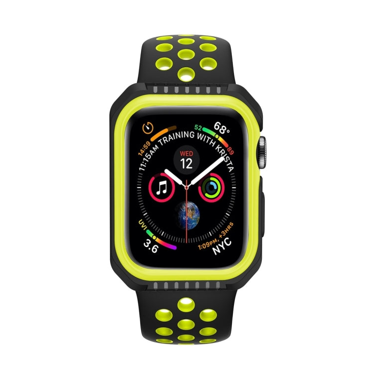 Smart Watch Shockproof Two Color Protective Case For Apple Watch Series 3 / 2 / 1 42mm(Black Yellow) by buy2fix