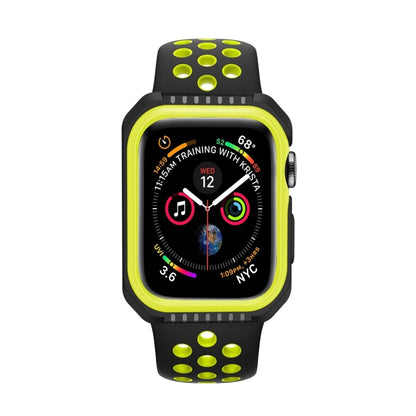 Smart Watch Shockproof Two Color Protective Case For Apple Watch Series 3 / 2 / 1 42mm(Black Yellow) by buy2fix