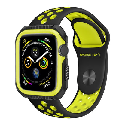 Smart Watch Shockproof Two Color Protective Case For Apple Watch Series 3 / 2 / 1 42mm(Black Yellow) by buy2fix