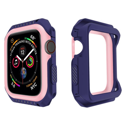 Smart Watch Shockproof Two Color Protective Case For Apple Watch Series 3 / 2 / 1 42mm(Pink Blue) by buy2fix