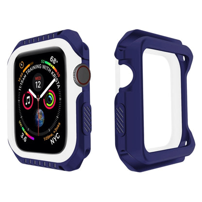 Smart Watch Shockproof Two Color Protective Case For Apple Watch Series 3 / 2 / 1 42mm(White Blue) by buy2fix