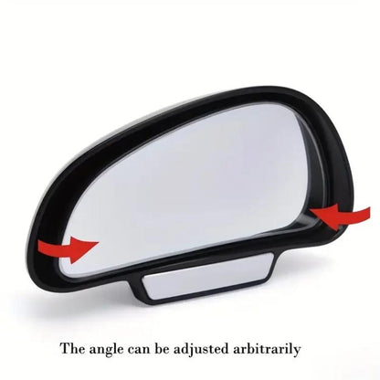 3R-091 Car Blind Spot Left Rear View Wide Angle Adjustable Mirror (Silver) - Convex Mirror & Accessories by 3R | Online Shopping UK | buy2fix