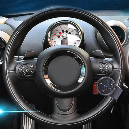 Universal Strap Shape Steering Wheel Remote Control Car Multimedia Wireless Button Remote Control (Silver) - Bluetooth Car Kits by buy2fix | Online Shopping UK | buy2fix