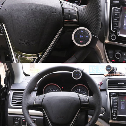 Universal Strap Shape Steering Wheel Remote Control Car Multimedia Wireless Button Remote Control (Black) - Bluetooth Car Kits by buy2fix | Online Shopping UK | buy2fix