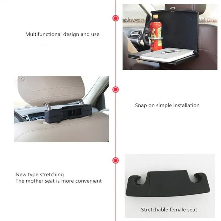 Car Folding Computer Table Chair Back Dining Table - Car Drink Holders by buy2fix | Online Shopping UK | buy2fix