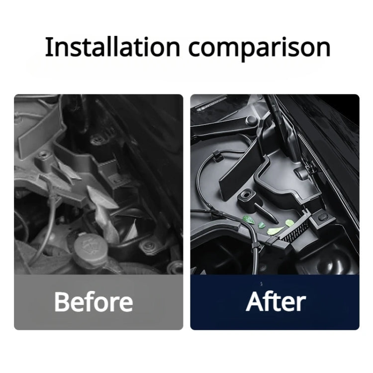 For Tesla Model Y 2021-2023 Car Front Hood Gutter Anti-blocking Protective Cover - Engine Fittings by buy2fix | Online Shopping UK | buy2fix