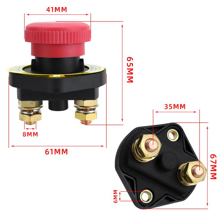 12V / 24V Car Modified Power Ignition Switch With Terminal Block Battery Isolation Power Disconnect Switch 52-45749 - Car Switches by buy2fix | Online Shopping UK | buy2fix