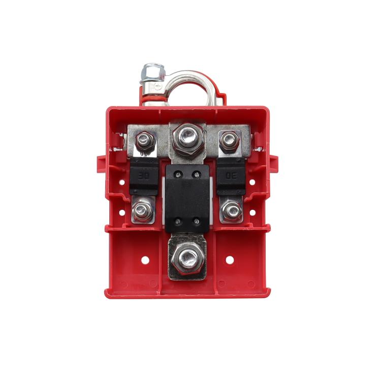 Car Positive Battery Pile Battery 400A Fuse Terminal Battery Clip Battery Terminal (Red) - Booster Cable & Clip by buy2fix | Online Shopping UK | buy2fix