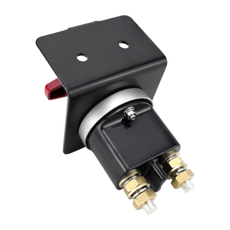 300A High Current Silver-plated Copper 12V-36V Battery Cut Off Switch with Red Handle Isolator & Lock-Out Plate - Car Switches by buy2fix | Online Shopping UK | buy2fix