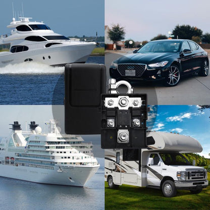 Car Battery Distribution Terminal 32V 400A Quick Release Fused Clamps Connector (Black) - Booster Cable & Clip by buy2fix | Online Shopping UK | buy2fix