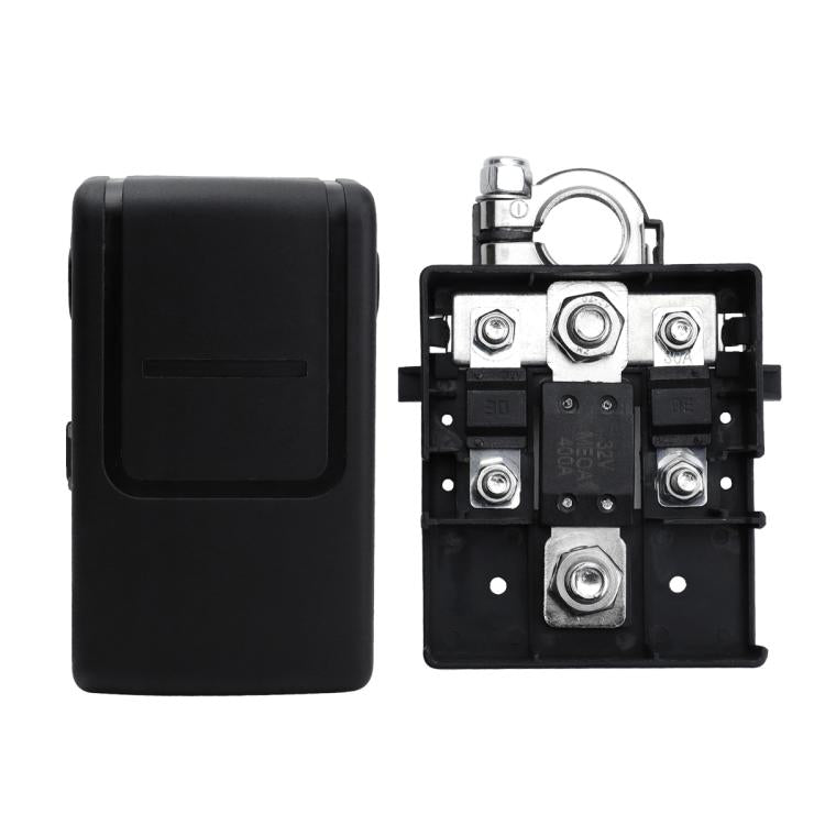 Car Battery Distribution Terminal 32V 400A Quick Release Fused Clamps Connector with Cover (Black) - Booster Cable & Clip by buy2fix | Online Shopping UK | buy2fix