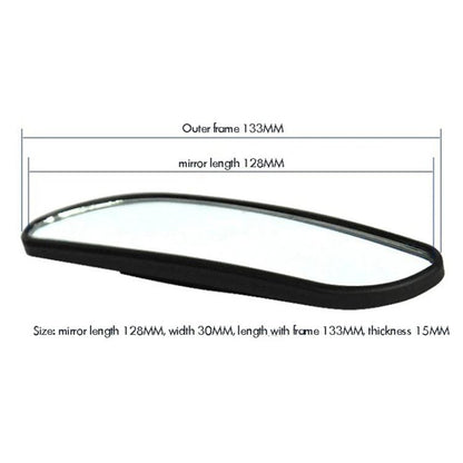 3R-060 One Pair Car Auxiliary Side View Mirror Round Blind Spot Wide Angle Mirror (Black) - Convex Mirror & Accessories by 3R | Online Shopping UK | buy2fix