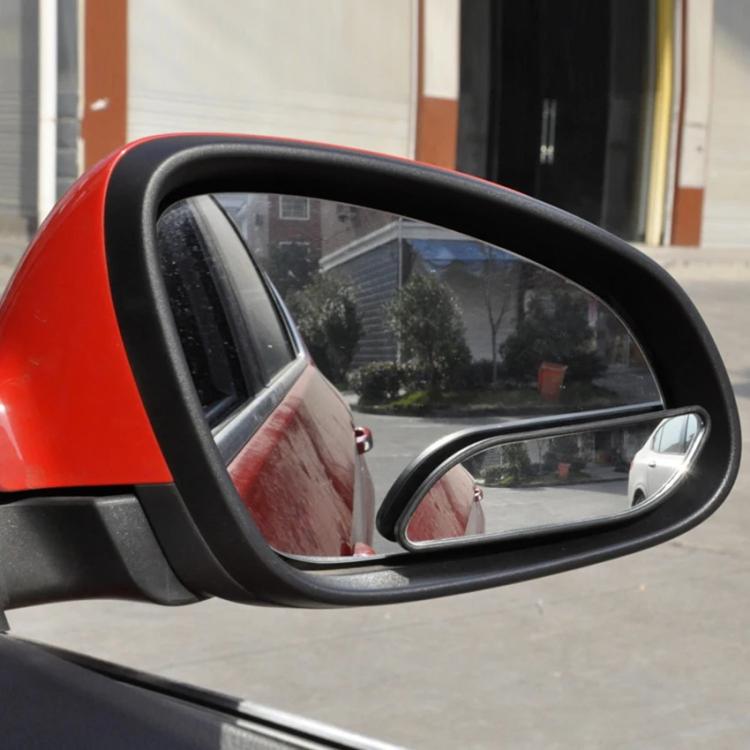 3R-060 One Pair Car Auxiliary Side View Mirror Round Blind Spot Wide Angle Mirror (Black) - Convex Mirror & Accessories by 3R | Online Shopping UK | buy2fix