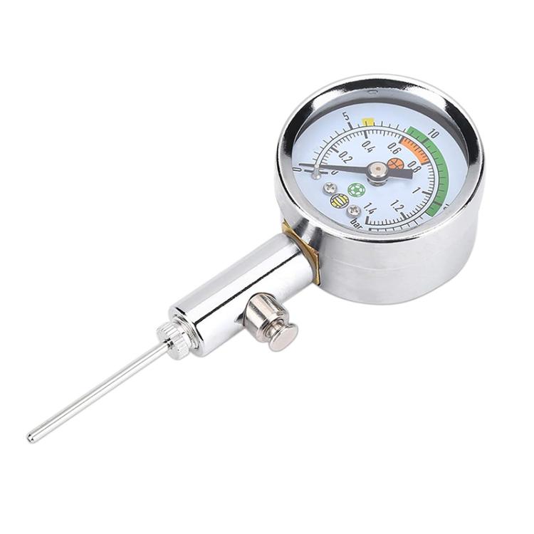 Portable Mini Air Pressure Gauge Pressure Barometer Ball Pressure Gauge (Silver) - Tire Pressure Gauges by buy2fix | Online Shopping UK | buy2fix