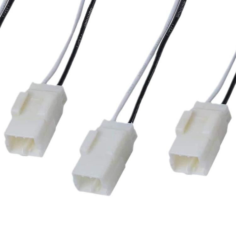 4pcs Speaker Wire Harness Adapter Car Audio Connector Cable for Jeep / Chrysler / Dodge (White) - DIY Cables by buy2fix | Online Shopping UK | buy2fix